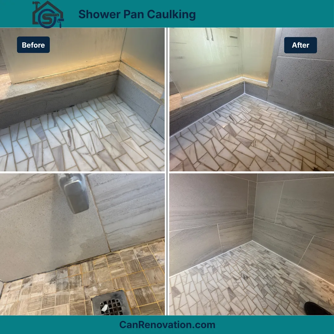 Shower Pan Mold & Caulking Repair – Toronto